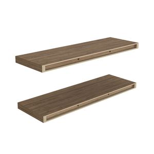 Dallas pino ripiano galleggiante per soggiorno elegante da parete e da esposizione - Product Image 2