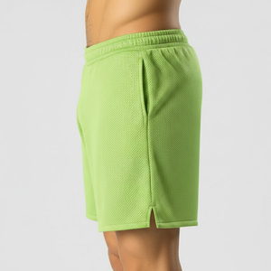 Shorts en maille pour homme, design personnalisé, vêtements d'été, service OEM, séchage rapide, écologiques, anti-UV, respirants, motif uni - Product Image 3