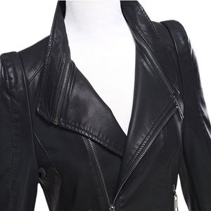 2026 Women's Fashion Breathable Faux Leather Cropped <b>Jacket</b> High-Quality Best in Style - Product Image 3