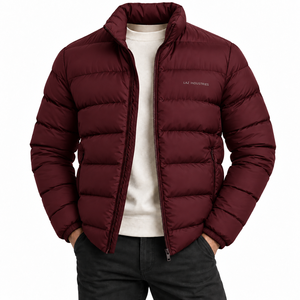 Veste d'hiver rembourrée personnalisée avec logo imprimé, veste à bulles pour homme, veste d'extérieur surdimensionnée pour homme, vestes et manteaux pour homme en vente à prix réduit - Product Image 1
