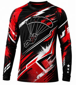 Maillot de cyclisme personnalisé à manches longues pour VTT, respirant, séchage rapide, imprimé, vêtements de sport - Product Image 3