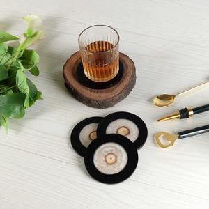 Juegos de posavasos de resina natural y madera, decoración sostenible para el hogar de fabricante indio - Product Image 6