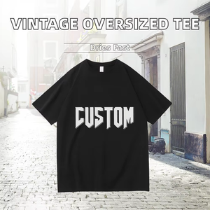 Camiseta Vintage para Hombre de Alta Calidad, 100% Algodón, Corte Regular, Diseño Gráfico con Lavado Ácido, Impresión Digital Grande, 220 Gramos, Tejido de Punto - Product Image 2