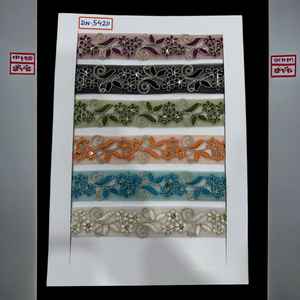 Encaje de algodón bordado de calidad premium hecho con hilos de algodón suaves y duraderos. - Product Image 2