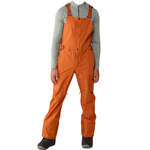 Pantalones de esquí impermeables color naranja para hombre con correas ajustables y múltiples bolsillos para actividades de invierno al aire libre. - Product Image 2