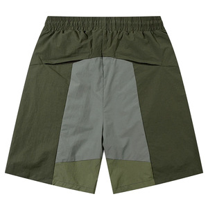 Black Charcoal Gray <b>Cargo</b> <b>Shorts</b> Zip Pockets Elastic Waist <b>Long</b> Drawstring Custom Logo Streetwear OEM Clothing Casual <b>Shorts</b> - Product Image 5