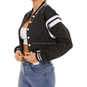 Meilleures vestes bomber personnalisées pour femmes 2024, vestes de baseball tendance, vêtements de rue, coton, laine, design respirant, personnalisable - Product Image 4