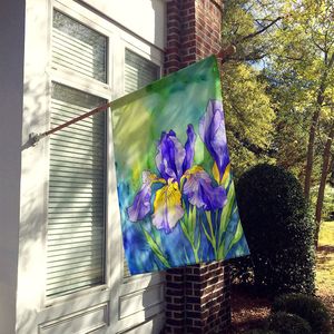 Tennessee Iris acuarela Casa Grande bandera Multicolor porche manga poste decorativo patio Banner pared colgante poliéster ilustraciones - Product Image 2