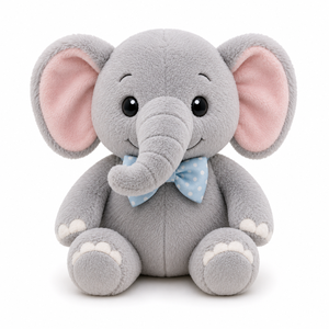 Peluche de elefante, lindo peluche de elefante, elefante de peluche para bebé, peluche de elefante kawaii, muñeco de elefante suave, regalo para niños - Product Image 1