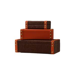 Caja de Almacenamiento Decorativa de Cuero con Cierre de Hebilla para Ropa, Accesorios, Documentos y Embalaje de Regalos - Product Image 1