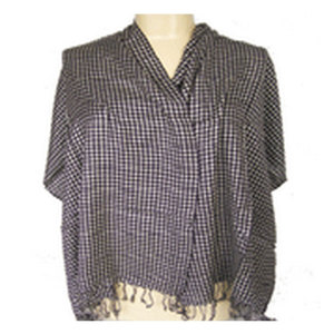 Elegante Bufanda/Estola Pequeña de Viscosa con Diseño de Pata de Gallo para Mujer, Ligera, Suave, Transpirable, Moderna y Clásica - Product Image 5