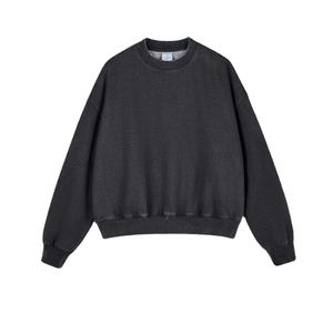 เสื้อสเวตเชิ้ตแขนยาวคอกลมทรงโอเวอร์ไซส์ผ้าฟลีซคอตตอน 100% พิมพ์โลโก้ Ville Sports สำหรับผู้หญิง - Product Image 1