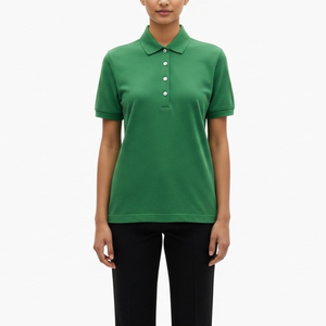 เสื้อโปโลผู้หญิงคุณภาพทนทาน ระบายอากาศได้ดี เป็นมิตรกับสิ่งแวดล้อม แห้งเร็ว เนื้อผ้านิตเนื้อนุ่ม สวมใส่สบายๆ - Product Image 1