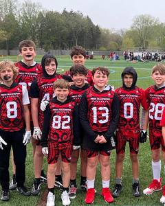 Tenues de football sublimées pour garçons Red Raiders, manches longues, à capuche, respirantes, vêtements de sport, 100% polyester, ensemble de maillots d'équipe - Product Image 5