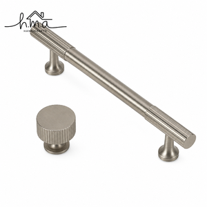 Brushed <b>Brass</b> Curved Cylindrical Cabinet Handle with Flat Rectangular Mount Modern Sleek <b>Drawer</b> <b>Pull</b> for Furniture and Doors - Product Image 4