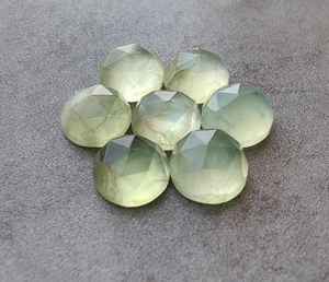 Prehnita Natural, Forma Redonda, Corte Checker, Calidad Cabujón, Calibrada, Gema Suelta para Joyería - Product Image 6