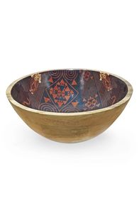 Bol à salade en bois de design haut de gamme, bol en bois de manguier, bol de service en bois, bol en bois d'acacia, bol en bois émaillé - Product Image 5