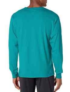 Camiseta de Manga Larga para Hombre de Alta Calidad, 100% Algodón, Transpirable, Ecológica, Cuello Redondo, con Logotipo y Diseño Personalizados - Product Image 6