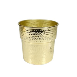 Maceta de Vidrio con Recubrimiento en Polvo, Duradera, Multiusos, para Interiores y Exteriores, con Drenaje - Product Image 1