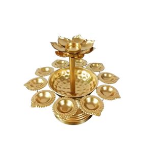 Gold Metal Butterfly Hanging <b>Tealight</b> Candle Holder Set | Decorative Iron <b>Lantern</b> Hanging T-Light Holders for Wedding Event Home - Product Image 2