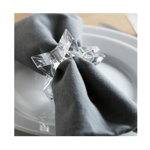 Anillos de Servilleta con Forma de Estrella Hechos a Mano con Cristales, Artesanía de Primera Calidad para Organizar Mesas de Café, Anillos Decorativos para Servilletas - Product Image 1