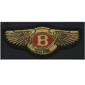 Écusson personnalisé brodé à la main avec aile et ancre, pour uniforme scolaire, en tissu de laine, insigne de manche, logo personnalisé - Product Image 3