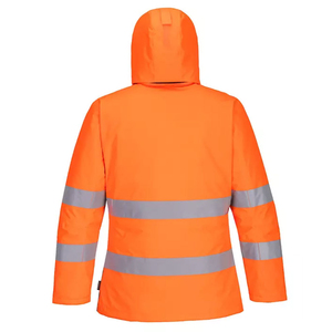 Men <b>Waterproof</b> Industrial Construction <b>Hi</b> <b>Vis</b> Workwear <b>Jackets</b> Winter Heavy Worker Reflective Safety High Visibility <b>Jacket</b> - Product Image 2