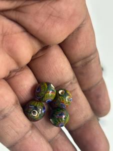 Perles de verre Millefiori artisanales en gros, multicolores, style italien, perles de mosaïque pour la fabrication de bijoux artisanaux - Product Image 2
