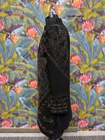 Sherwani pour homme à col mandarin, motif Phénix Doré, infroissable, pour mariage festif, en base TR Lachka Premium, avec perles dorées antique