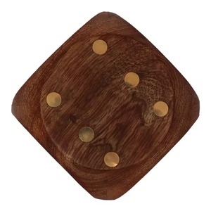 Juego de Dados de Madera, Caja de Almacenamiento de Dados de Madera Hecha a Mano, Regalo para Niños y Adultos Amantes de los Dados, Decoración Coleccionable - Product Image 3