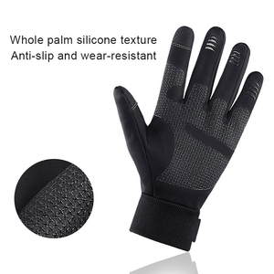 High Quality Unisex Running Gloves Fleece Liner Touch Screen Fingers Waterproof Anti <b>Slip</b> Riding Gloves Manufacturer Oem Service - Product Image 5