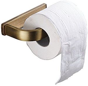 Porte-papier toilette de luxe pour salle de bain, finition dorée, support mural pour rouleau de papier, métal durable, fournisseur en gros OEM, exportateur - Product Image 3
