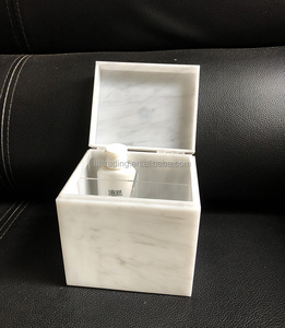 Scatola regalo in marmo con coperchio organizzatore di lusso in <span class=keywords><strong>Plexiglass</strong></span> da banco - Product Image 4