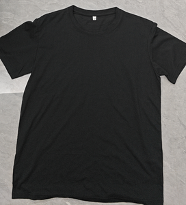 T-shirt pour homme en coton 100% à col rond, manches courtes, couleur unie, coupe classique, jersey tricoté, design uni, blanc - Product Image 4