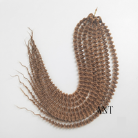 Estensioni per trecce a box braid pre-annodate in fibra a bassa temperatura da 24 pollici per dreadlock e trecce bobble, all'ingrosso, per donne nere