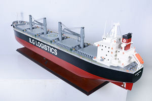 Maquette de navire porte-conteneurs à engrenages, réplique artisanale en bois écologique pour exposition et collection, 132Lx21.5Wx39H cm - Product Image 2