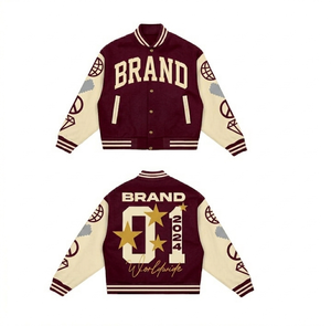 NEW Custom Unisex Winter Varsity Jackets | Embroidered Letterman Jackets Wholesale <b>Fleece</b> Windproof - Product Image 6