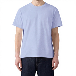 T-shirt décontracté pour homme, blanc, col rond, manches courtes, 100 % coton, sportif, écologique, séchage rapide, respirant, coupe ample, imprimé jersey - Product Image 5