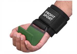 อุปกรณ์ยกน้ำหนักแบบตะขอ PROFIT SPORTS ทำจากวัสดุนีโอพรีน สำหรับการฝึกซ้อมในยิม ทนทาน ปรับได้ พร้อมที่ป้องกันฝ่ามือแบบตะขอและแถบตีนตุ๊กแก - Product Image 4
