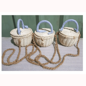 Vietnam Handmade Rattan Woven Crossbody <b>Bag</b> Natural <b>Straw</b> Shoulder Handbag <b>for</b> <b>Summer</b> Beach Holiday and Travel - Product Image 3