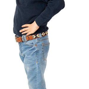 Ceinture polo en cuir durable avec un design tissé détaillé, idéale pour un style décontracté, équestre et un usage quotidien. - Product Image 4