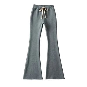 <b>Women</b> Stylish Vintage Flare Trousers High Street Style Multi-Pocket Comfortable Mid Waist Breathable Waterproof Canvas Quick Dry - Product Image 4