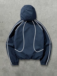 Wholesale Custom Windbreaker Jacket Nylon <b>Coaches</b> Jacket Breathable Plus Size Windbreaker Short Length PU Coated Sporty Style - Product Image 2