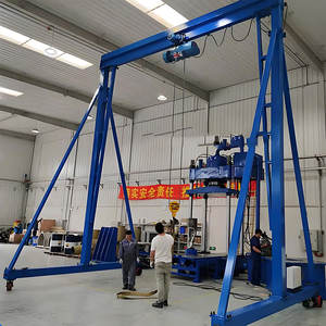 Grue à portique mobile légère et portable, réglable en hauteur, facile à assembler, capacité 500kg 1000kg 2000kg - Product Image 2