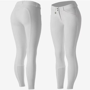 Women Equestrian Riding Breeches <b>Knee</b> <b>Patch</b> Silicone Grip High Waist Horse Riding Pants Multicolor Wholesale - Product Image 1