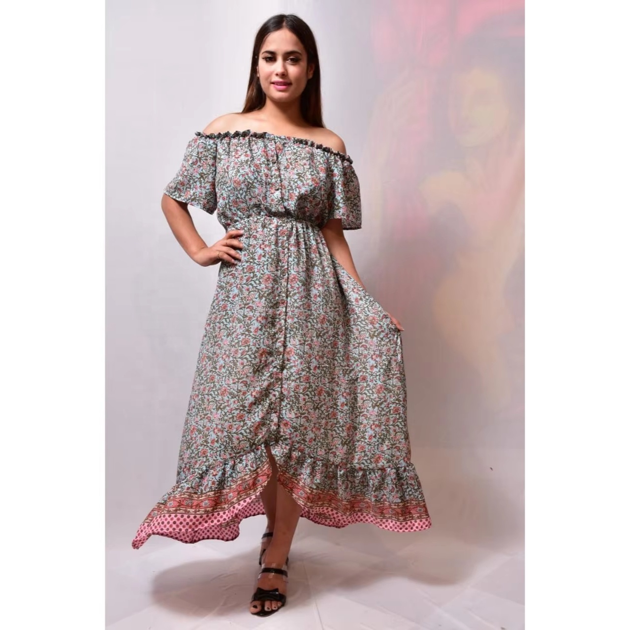 chinese dress ladies White & Gold Kasavu Maxi Dress – Meera Bharadwaj