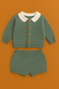 Soft Baby Knitwear Outfit Set Winter Clothing For Infant Comfortable Warm Fabric Custom Size Export Production - Product Image 4