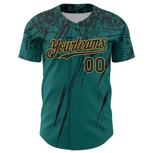 Maillot de baseball personnalisé pour équipe, entièrement boutonné, impression sérigraphique sur le devant, antibactérien, 100% coton biologique, manches courtes, unisexe - Product Image 6