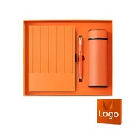 Nouvel ensemble cadeau d'entreprise unique en acier inoxydable de luxe 3-en-1 : carnet, stylo, tasse isotherme – Cadeau promotionnel Fête des Pères