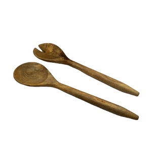 Juego de 2 cucharas de madera de mango para servir ensaladas, para el hogar, hoteles, restaurantes, bodas y eventos. Fabricante y proveedor de la India. - Product Image 4